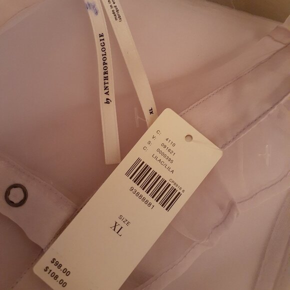 Anthropologie Pleated Top with Tank NWT - Picture 8 of 16